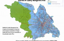 Sheffield AQMA map